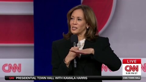 When Kamala Harris was asked if she'd be more Pro-Israel than Trump & instead compared him to Hitler