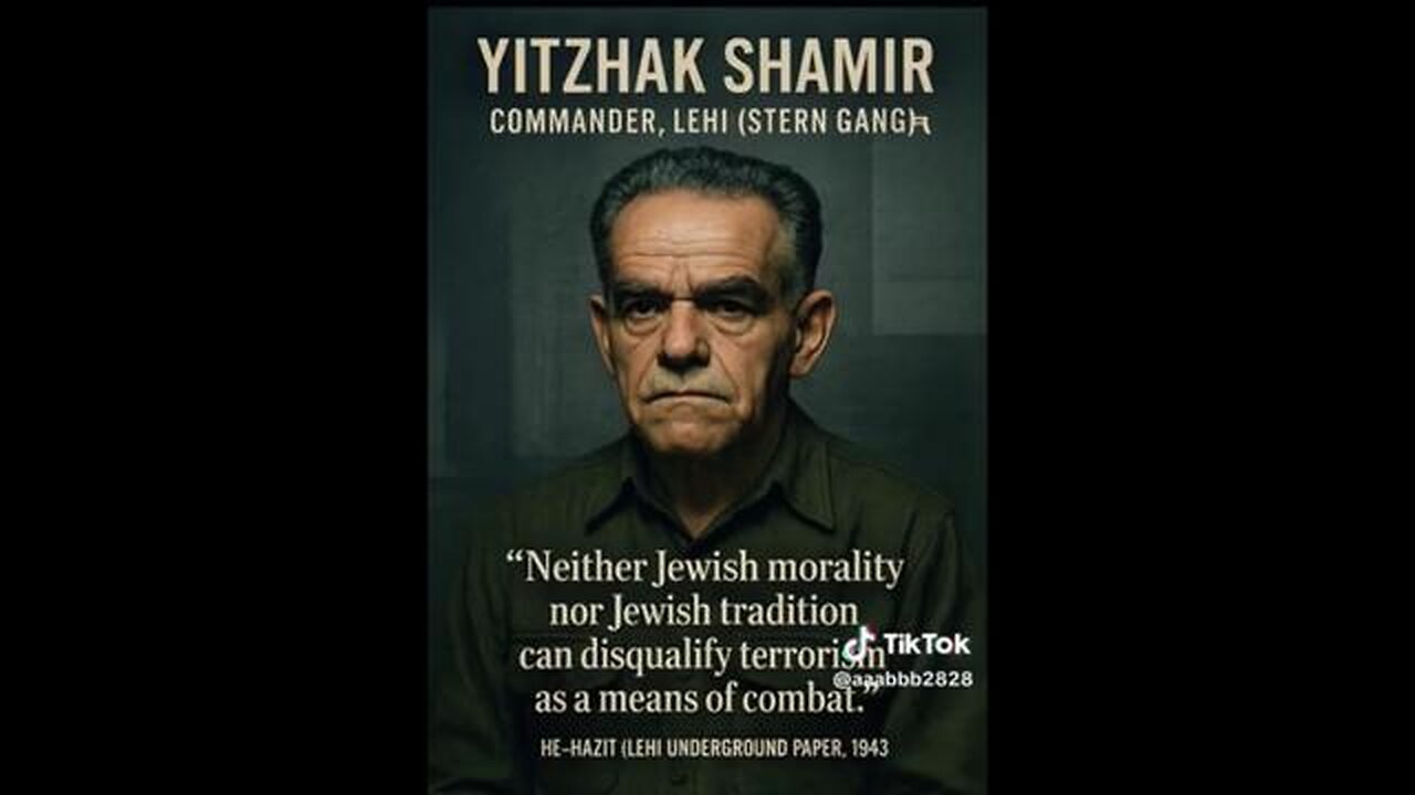 Israel was founded as a terrorist State, & sustained by terrorist methods!!