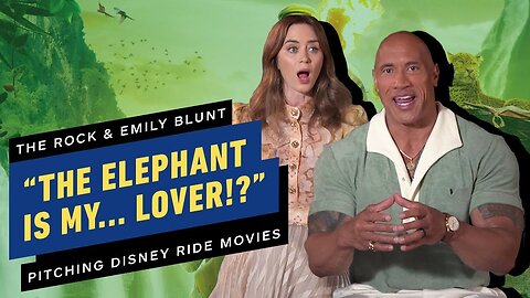 The Rock and Emily Blunt Pitch Their Dream Disney Ride Movies