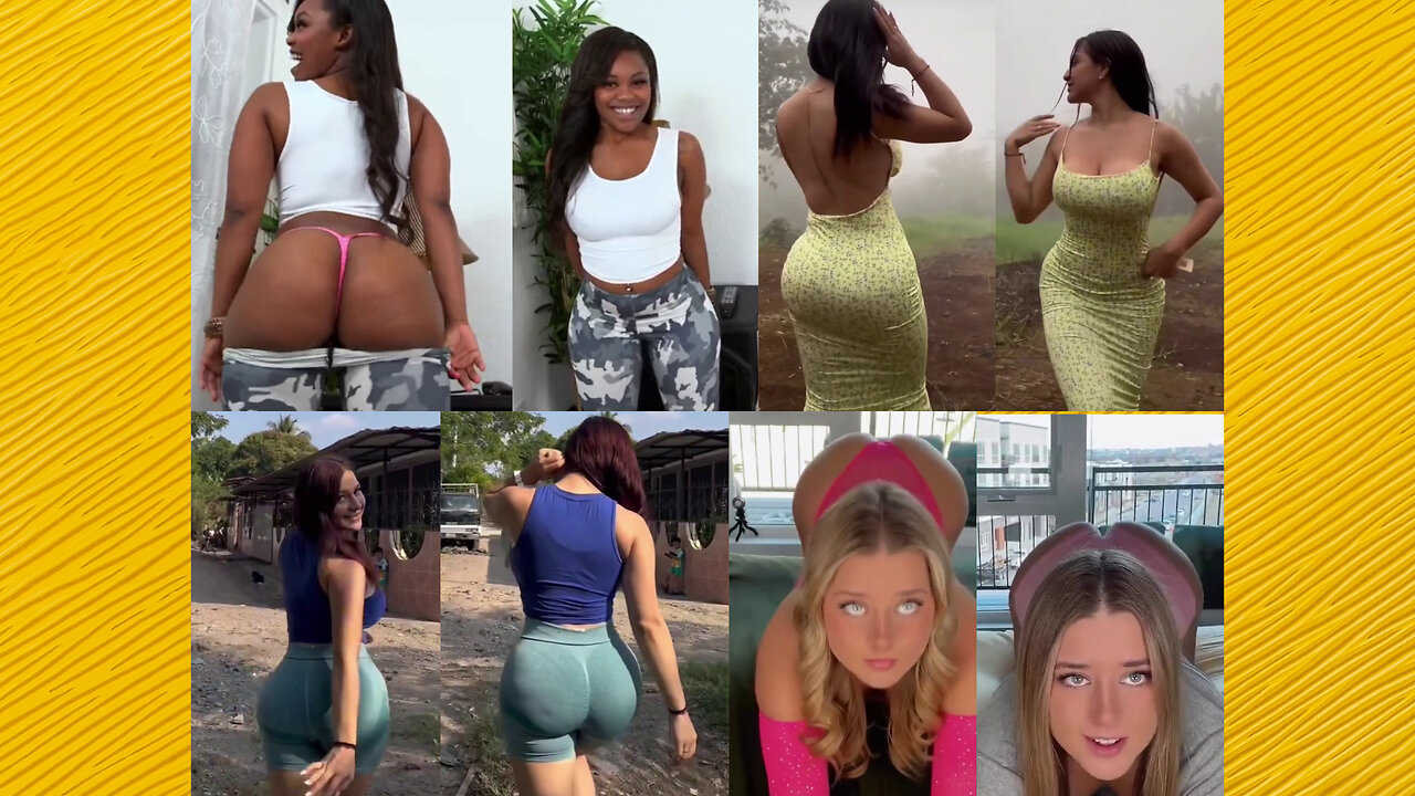 Ass compilation - Big bank tiktok challenge ❤️‍ClipchampGirls 2025