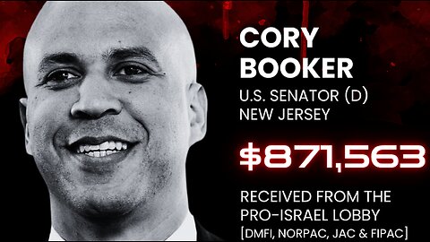 Coin-Operated Senator Cory Booker Flees Like a Rat When Reporter Asks How Much Pro-Israel $ He Gets