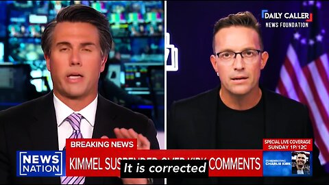Benny Johnson FORCES News Nation Host to Correct LIVE On-Air