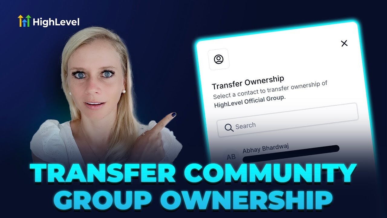 How to Transfer Community Group Ownership