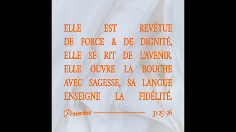 Femme Vertueuse Proverbes 31