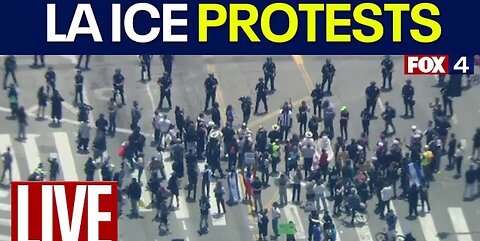 🔴LIVE: Riot Police & Anti-ICE Protesters Clash in LA| Trump | CURFEW IN EFFECT AT 8PM🔴