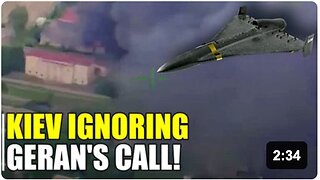 Geran aerobatic stunts over Konotop destroys Ukrainian military base!