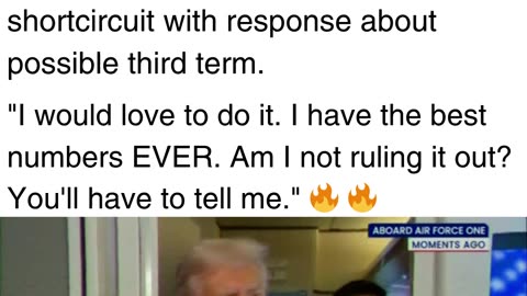 Trump Has Very Entertaining Reaction to Theory about How He Might Run for a Third Term