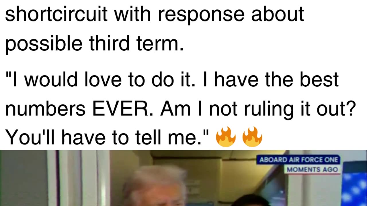 Trump Has Very Entertaining Reaction to Theory about How He Might Run for a Third Term