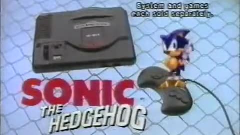 Sega Genesis - Sonic the Hedgehog 'Rap' 1991 Commercial
