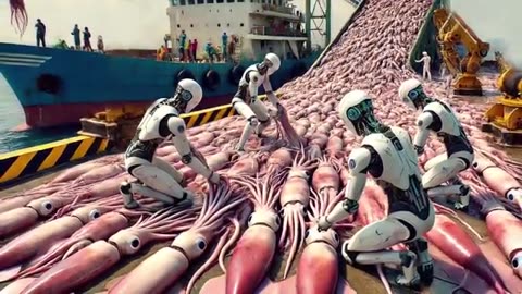 Japanese Fishermen Use Robots To Catch And Process Billions Of Squid And Tuna