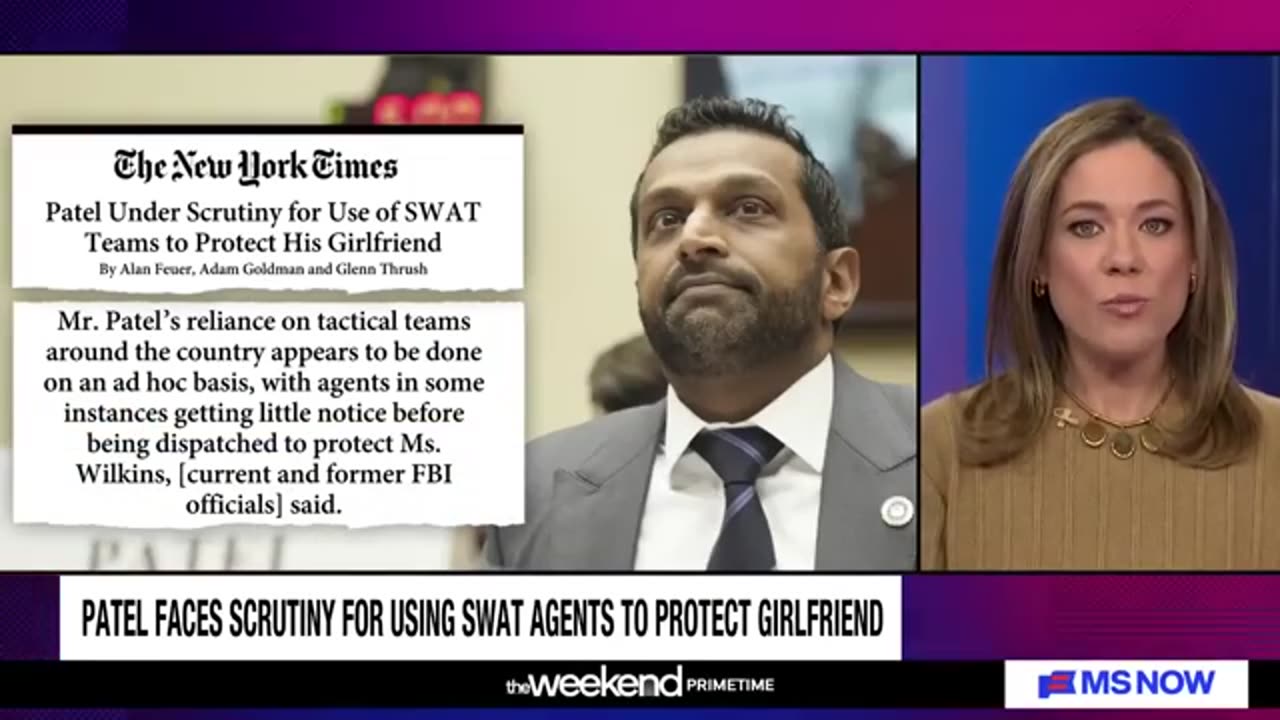 Fmr. FBI official slams Kash Patel's use of SWAT teams to protect girlfriend