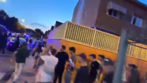 Police use violence to arrest peaceful demonstration in Alcalá de Henares Spain 3