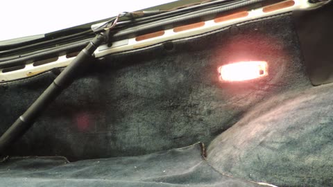 Porsche 924 944 cargo light fix with new gas struts.