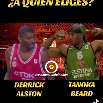 DERRICK ALSTON VS TANOKA BEARD #DerrickAlston #TanokaBeard #joventut #manresa #baloncesto