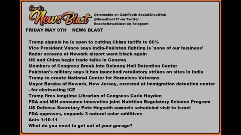 Friday May 9, 2025 News Blast