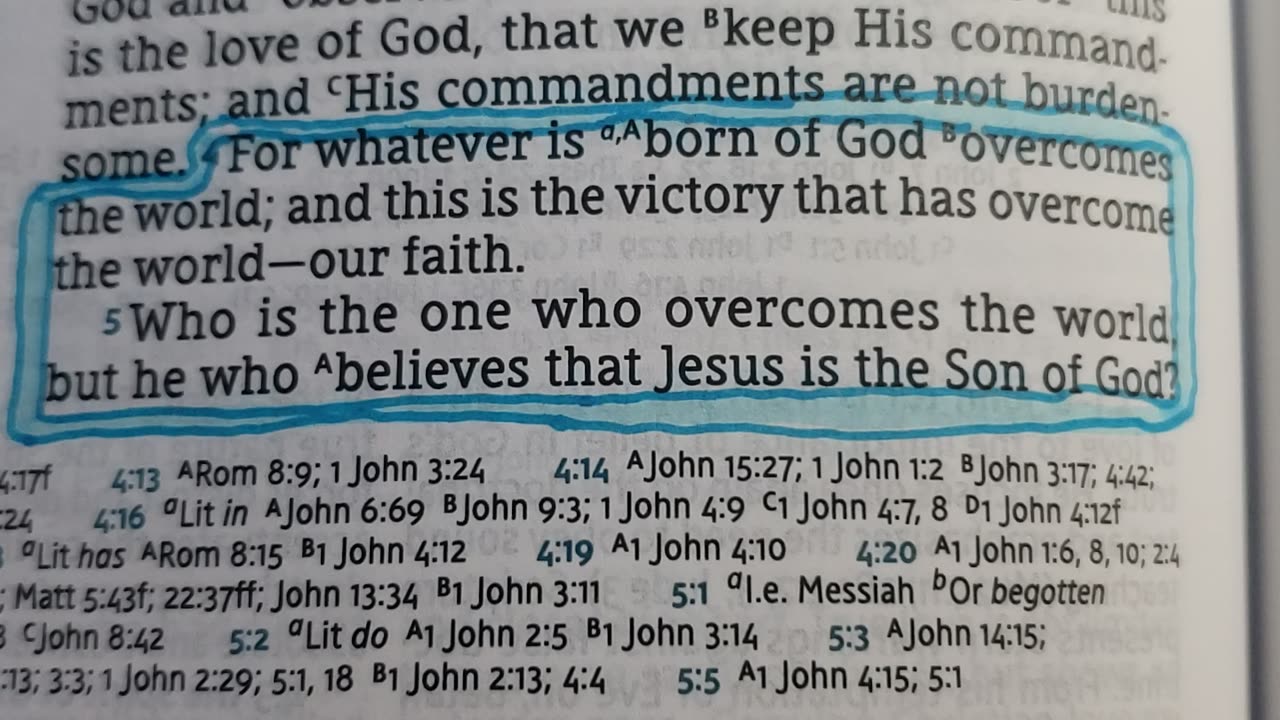 1 John 5:4-5