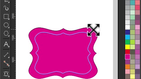 How to draw a name label frame in CorelDraw