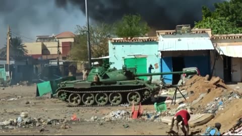 � tank Sudan Conflict | T-55 Tank Strikes Rapid Support Forces Targets | RCF