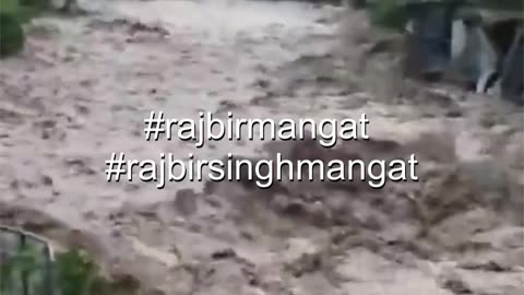 A major cloudburst has hit near Dehradun, Uttarakhand, India. Heavy rain has triggered a flash flood