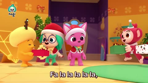 [🎄XMAS] Learn Colors with Snowball Fight and more! _ Christmas songs for kids _ Play with Hogi