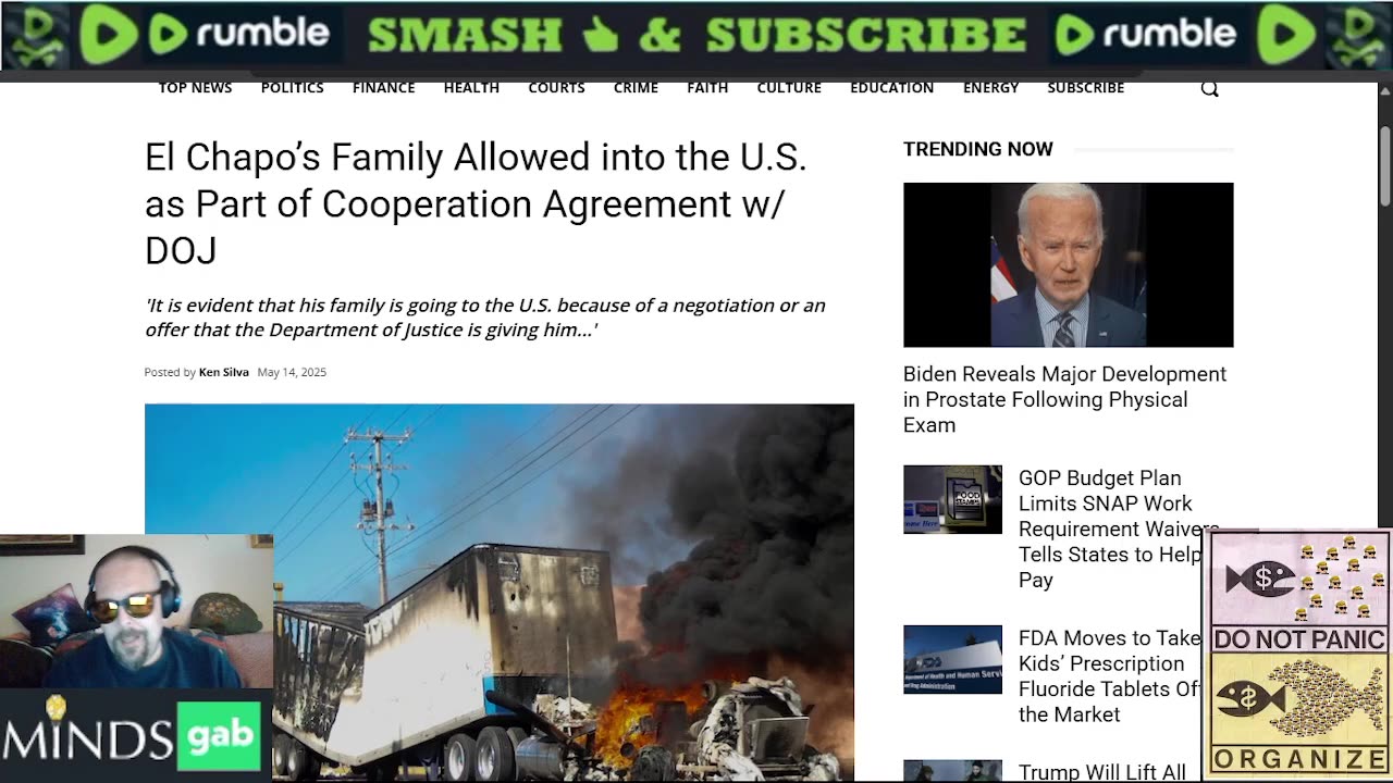 DOJ and Sinola Cartel Working Together