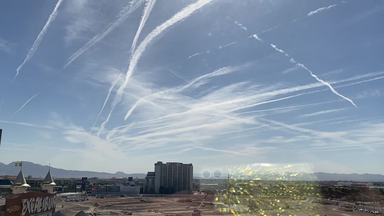 Interesting Nevada Sky Morning Checking Out the Tropicana Lot Rescape