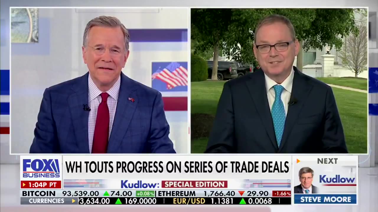 Kevin Hassett says progress is being made on a series of trade deals