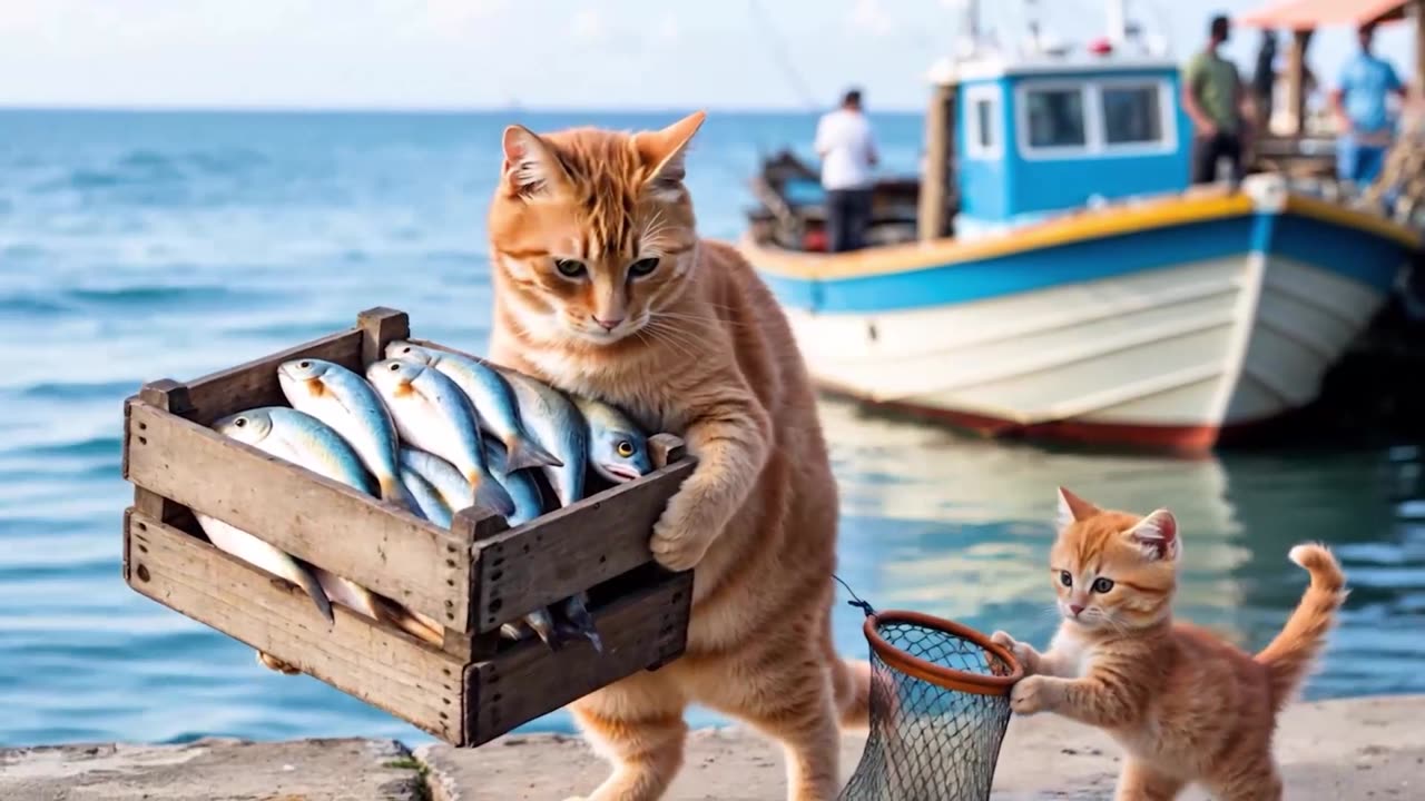 #CuteCat #CatMom From Vine to Bowl: Mama Cat Teaches K