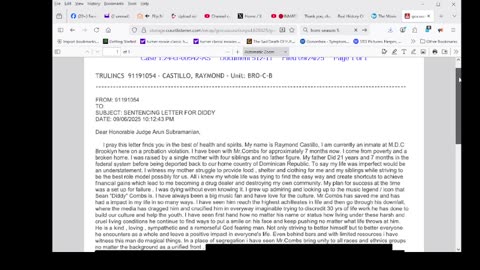 NOW DIDDY GOT INMATES TO RIGHT THE JUDGE