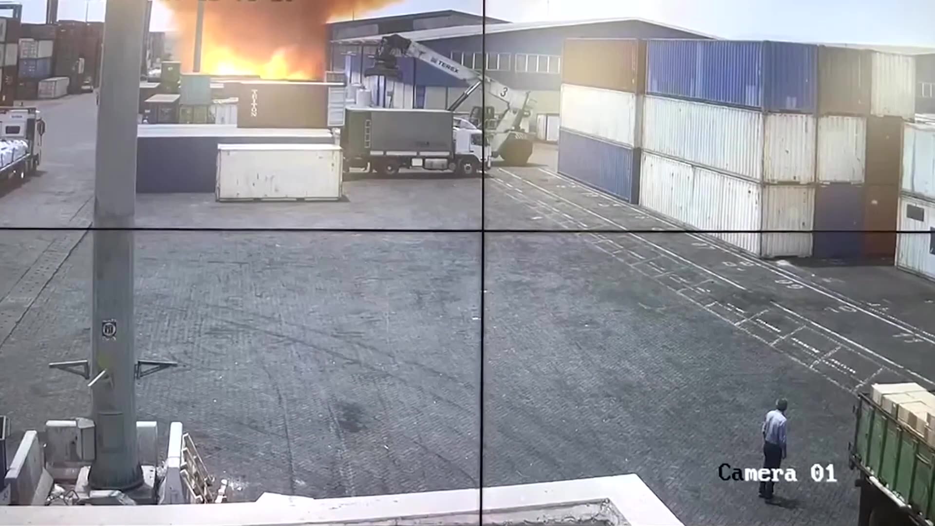 Video shows moment of the explosion at Irans Bandar Abbas port