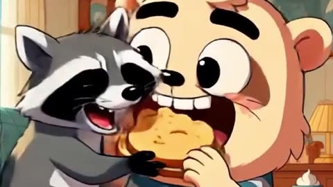 Finn take the first bite BAM #foryou #cuteanimal #shorts #finn #cartoon #finncartoon