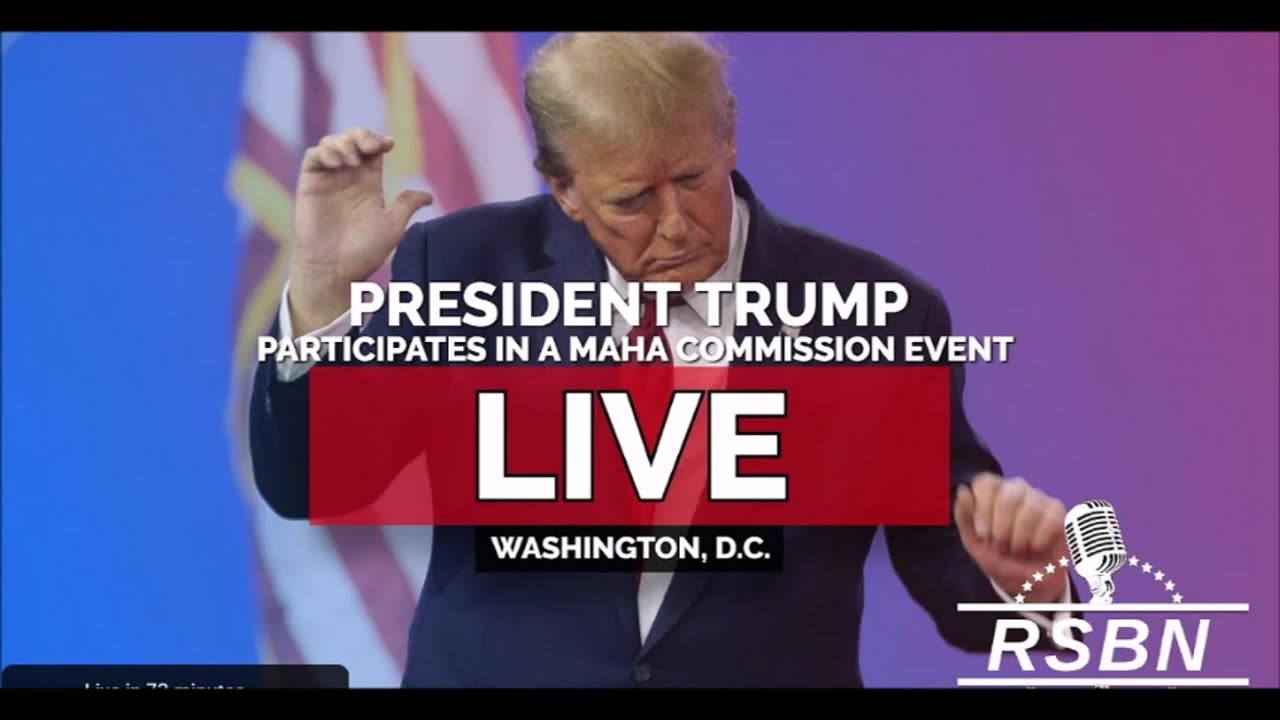 LIVE: President Trump Participates in a MAHA Commission Event - 5/22/25
