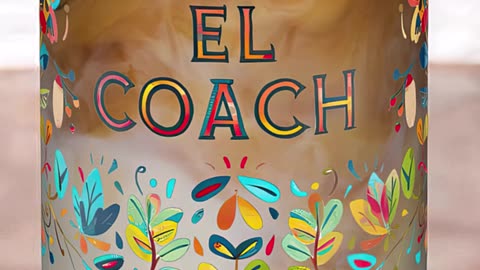 Ready to sip in style? Check out this fun "El Coach" drink tumbler! #drinkware #coffeelover