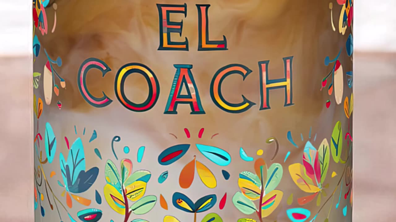 Ready to sip in style? Check out this fun "El Coach" drink tumbler! #drinkware #coffeelover