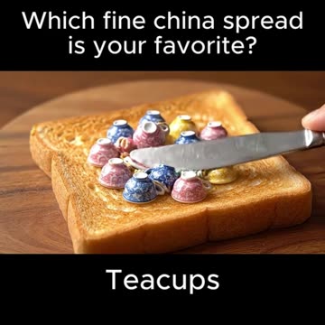Spreading Fine China On Toast #ai #relaxing #glasscutting #asmr #aiasmr #satisfying