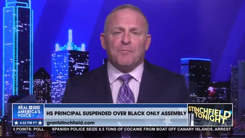 DALLAS HS PRINCIPAL SUSPENDED OVER BLACK ONLY ASSEMBLY