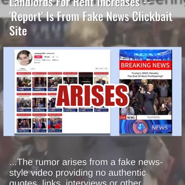 Fact Check: Donald Trump Has NOT Announced A 300% Penalty On Landlords For Rent Increases