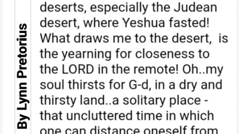 Yearning for the desert.. || By Lynn Pretorius