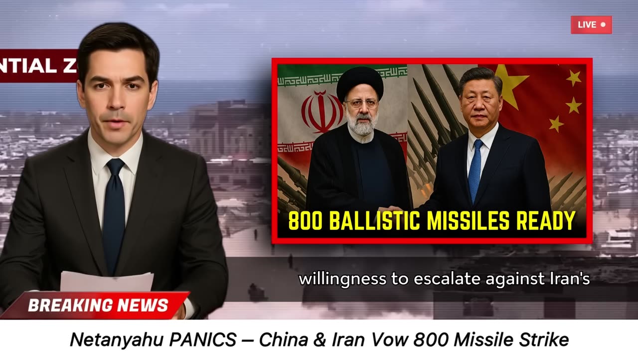 China & Iran Declare Joint Strike Plans — 800 Missiles Could Rain Down on Israel