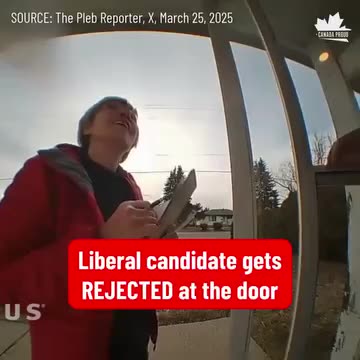 Liberal candidate gets REJECTED at the door