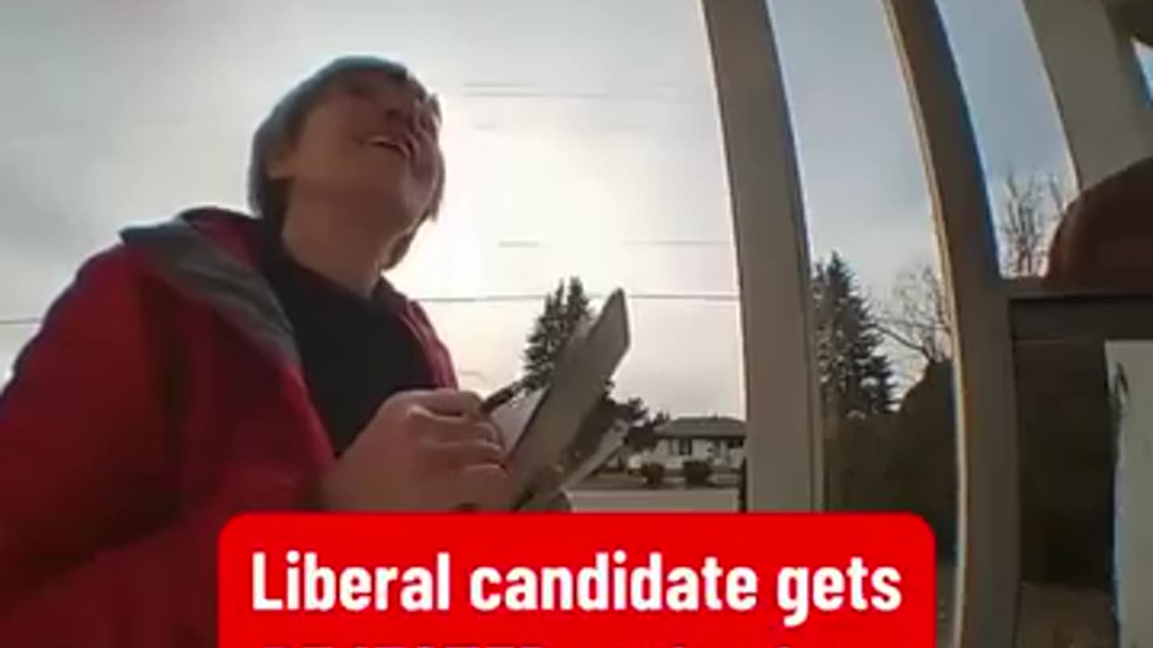 Liberal candidate gets REJECTED at the door