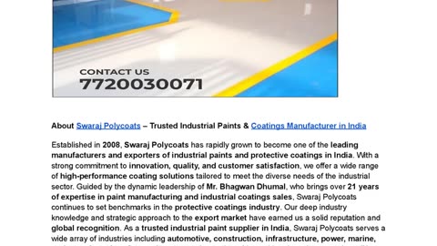 Durable Epoxy & PU Flooring Solutions