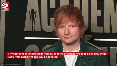 Ed Sheeran went painting in a disused London car park