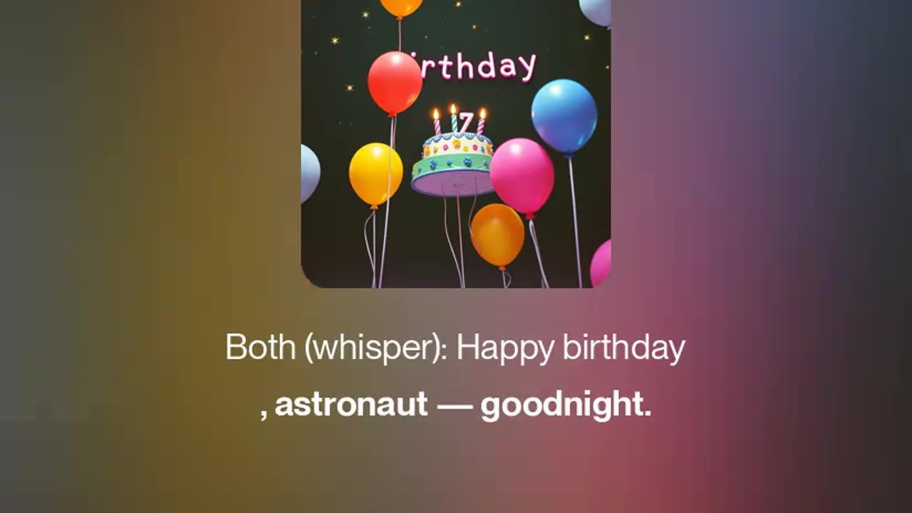 Birthday Orbit