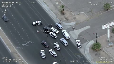 Videos show Las Vegas carjacking spree, police chase after casino murder