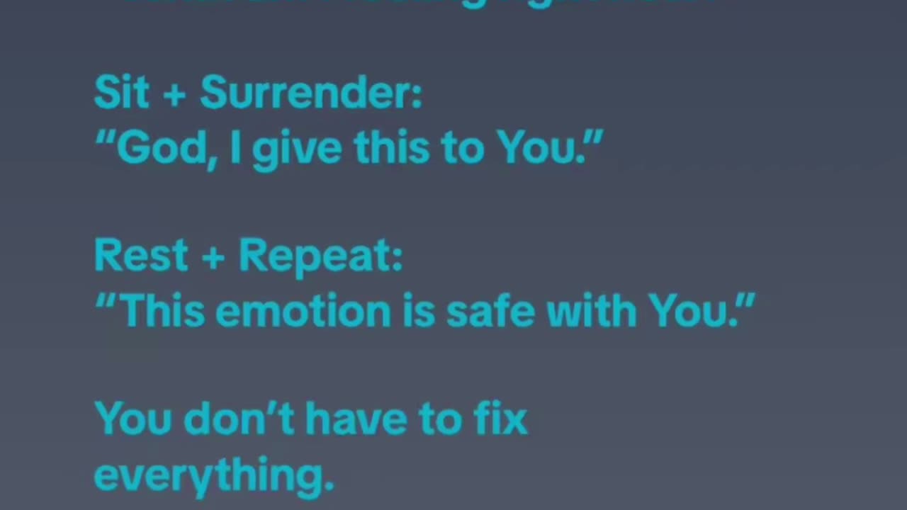 3 Steps to Feel & Release
