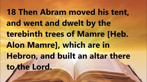 Abram walks through the land God gave to him.
