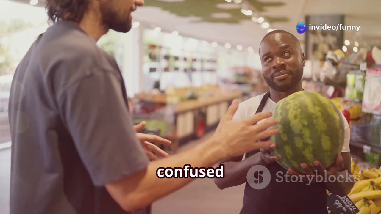 Wife Pranks Husband with a Slice of Melon!