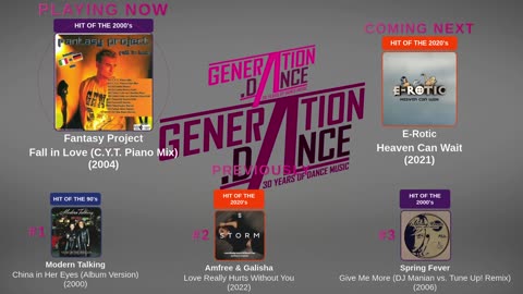 Generation Dance Radio - EDM, Dance, Eurodance, Trance, House, Hands up