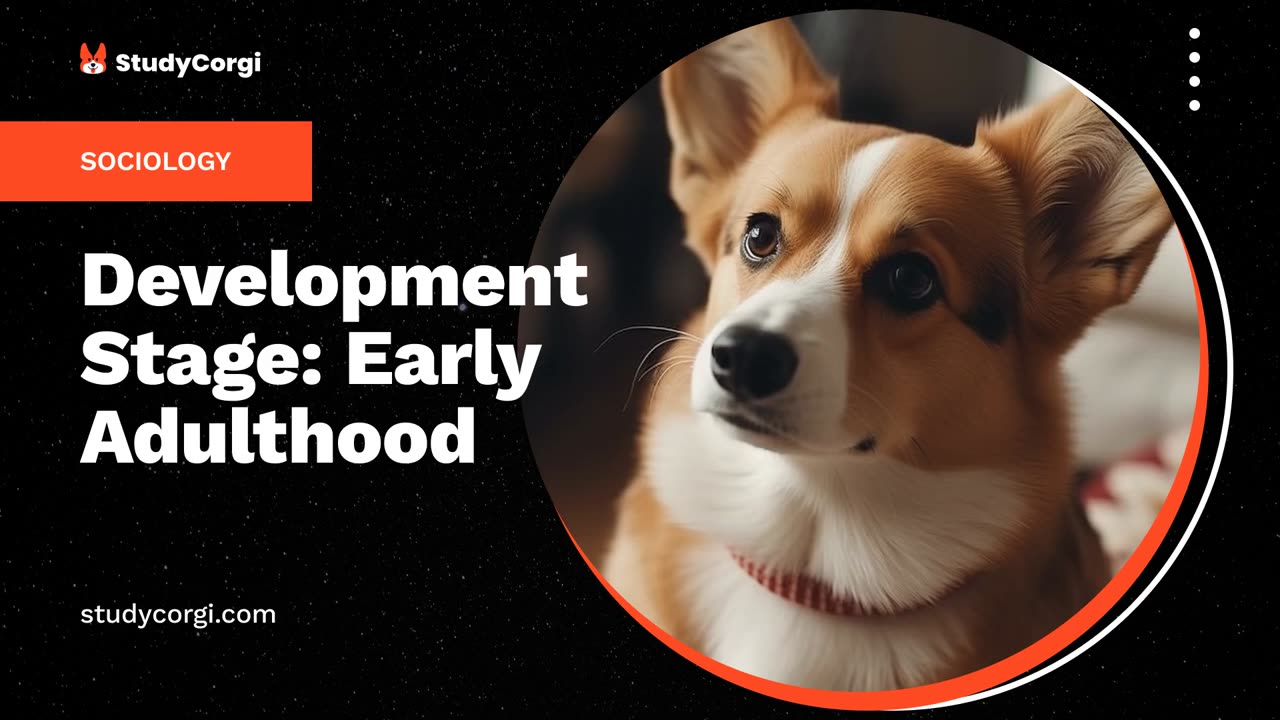 Development Stage: Early Adulthood - Essay Example